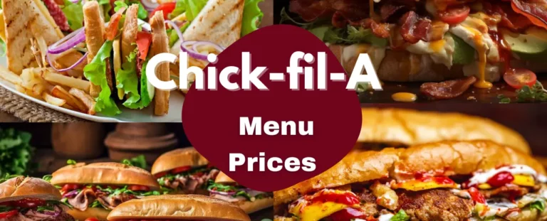 Chick Fil a Value Menu With Prices